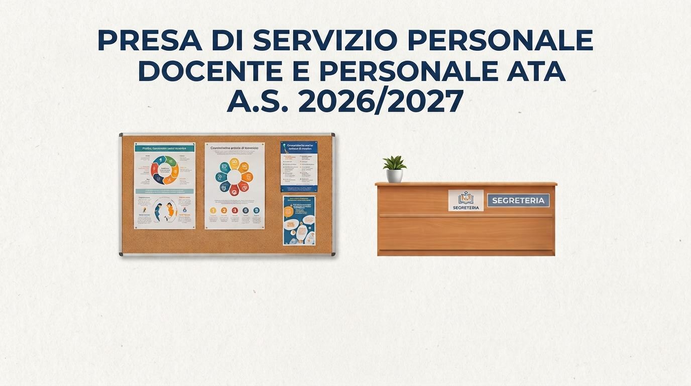 PRESA DI SERVIZIO PERSONALE DOCENTE E PERSONALE ATA A.S. 2026/2027